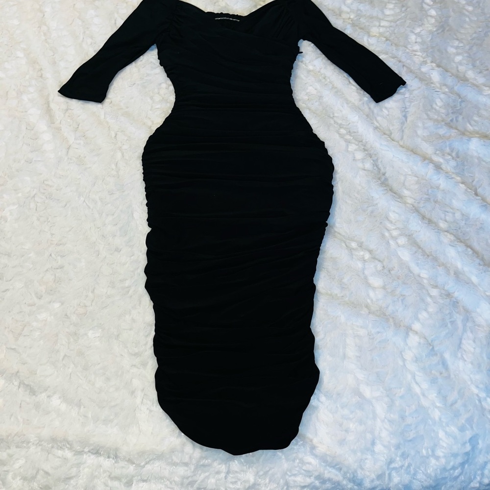 Pinup Couture Monica Dress size S Black Pinup Girl Clothing Laura Burnes PUG